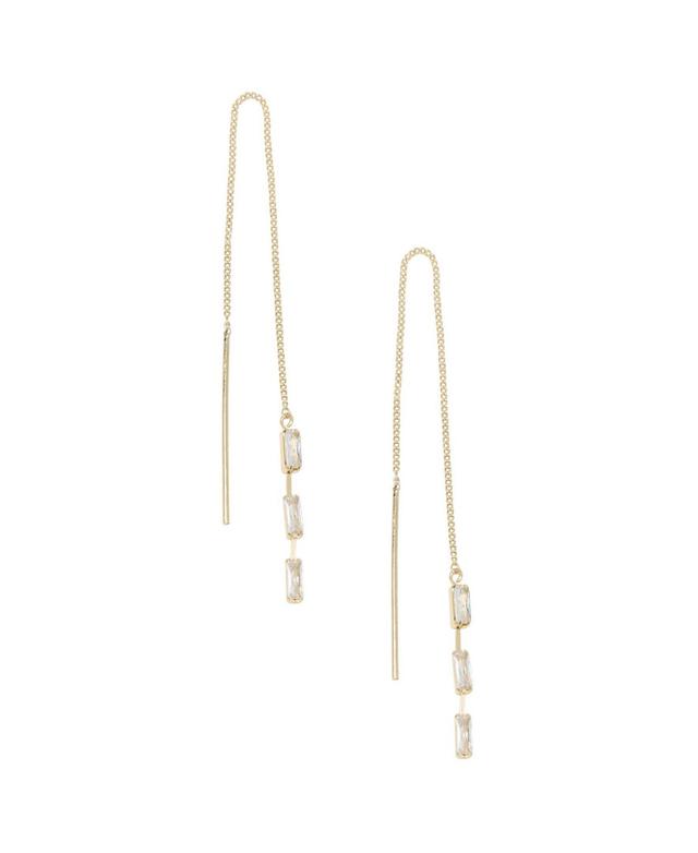 Ettika Crystal Chain Threader Earrings Product Image