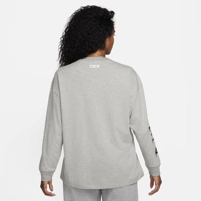 Womens Nike Sportswear Oversized Long-Sleeve Top Product Image