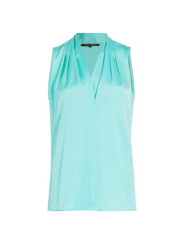 Womens Mila Sleeveless Draped Blouse Product Image