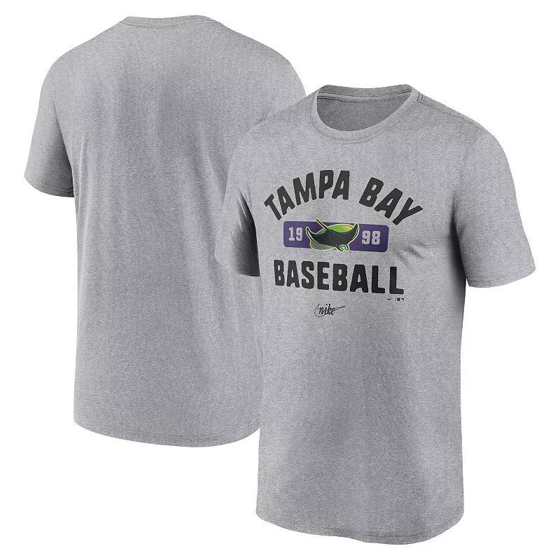 Mens Nike Heather Gray Tampa Bay Rays Legend T-Shirt Product Image