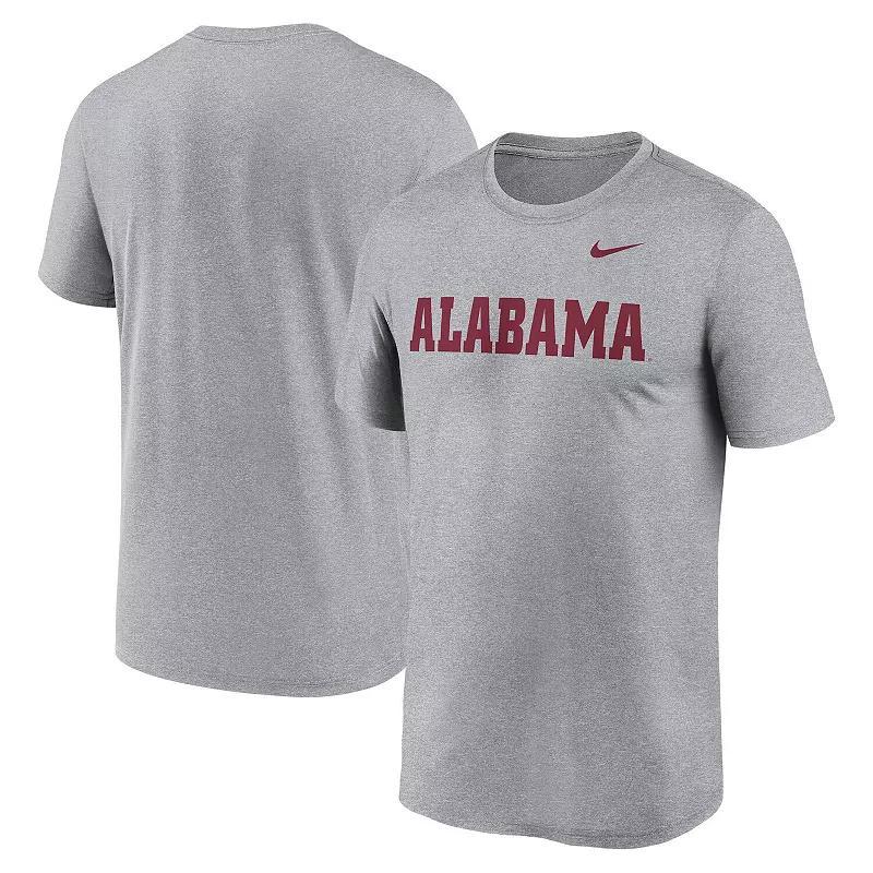 Mens Nike Heather Gray Alabama Crimson Tide Primetime Legend Wordmark T-Shirt Product Image