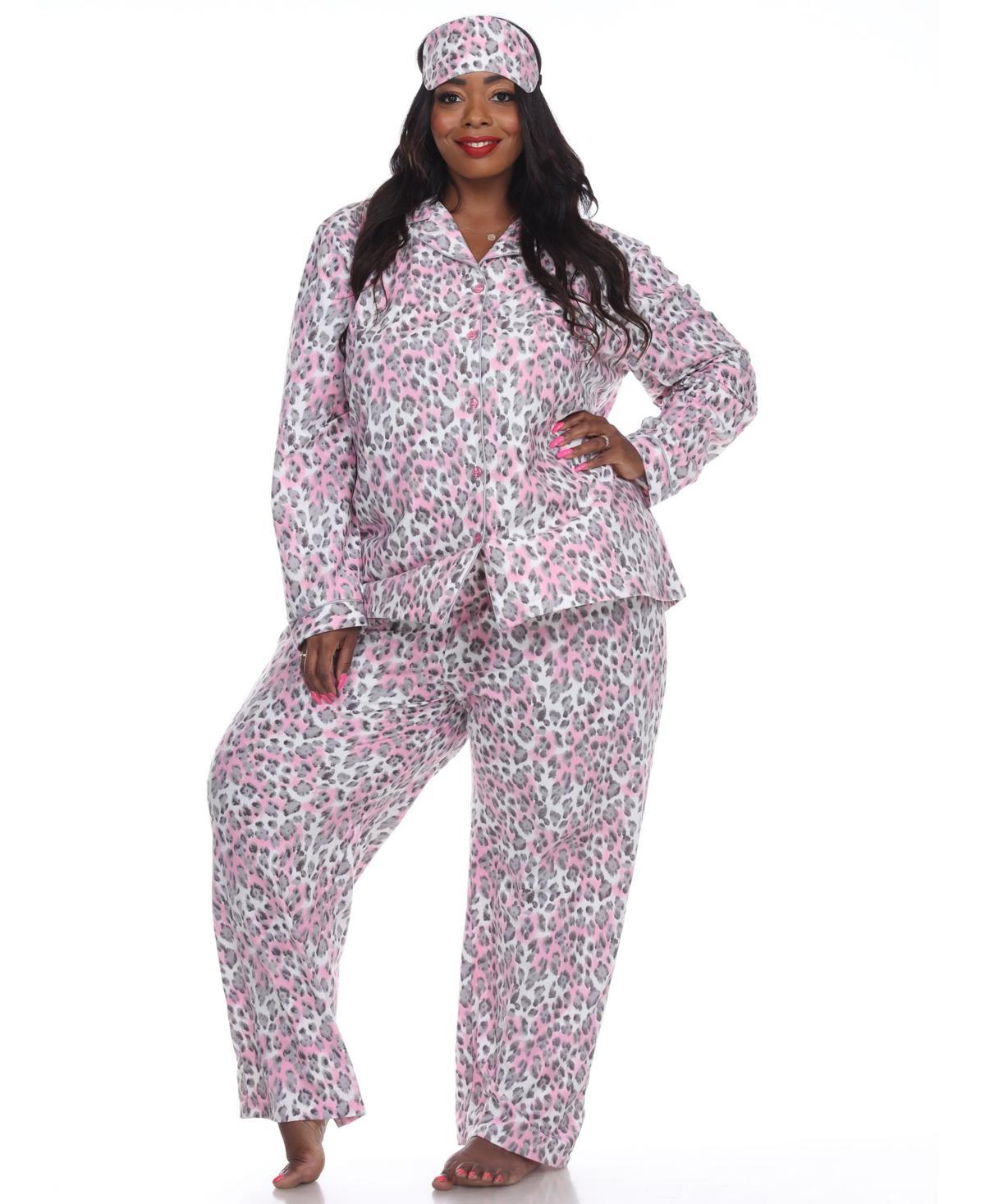 White Mark Plus Size 3-Piece Pajama Set Product Image