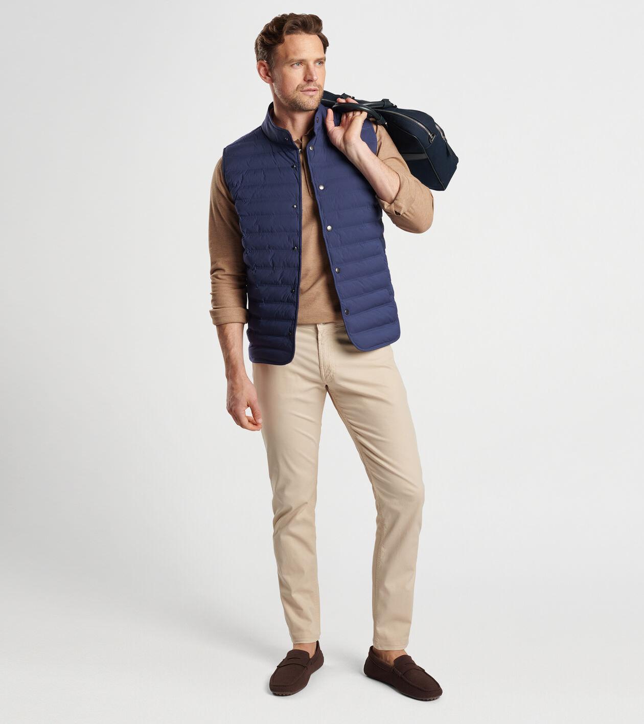 Peter Millar Mens Regent Vest | Color: Black | Size: L Product Image