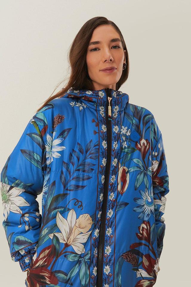 Reversible Cashew Mandala Puffer Jacket Product Image