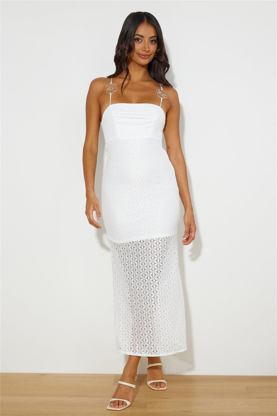 Daisy Bloom Maxi Dress White Product Image