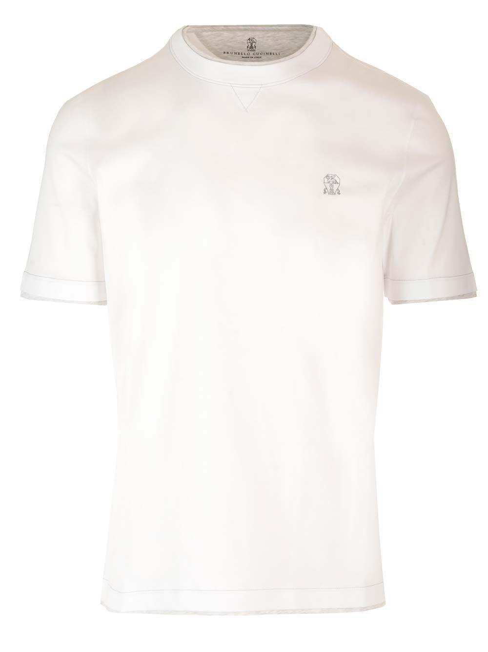 BRUNELLO CUCINELLI Man T-shirt Man White T-shirts Product Image