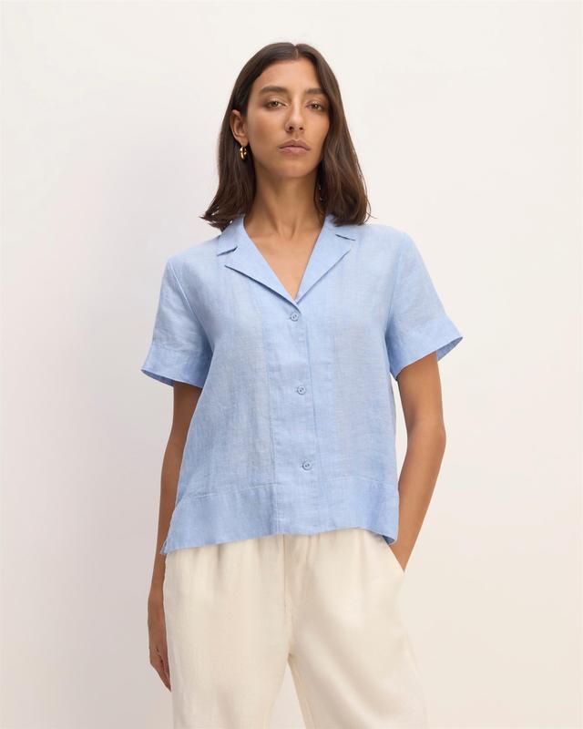 The Notch Shirt in Linen Product Image