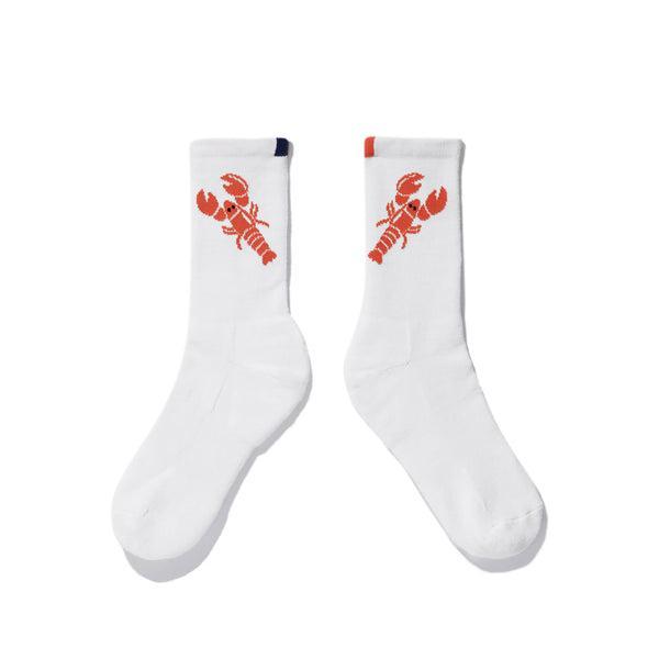 The Women's Lobster Sock - White Product Image