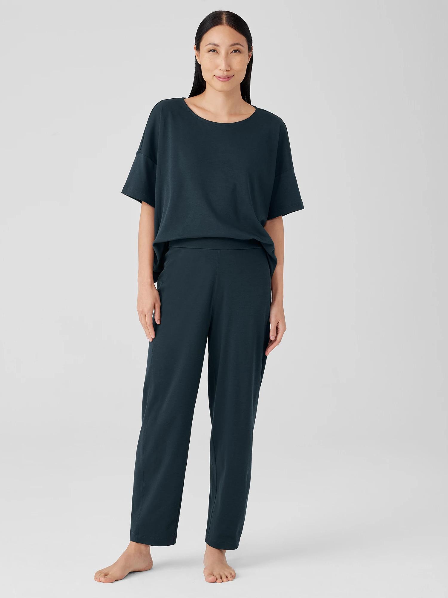 EILEEN FISHER Organic Cotton Interlock Lantern Sleep Pantfemale Product Image