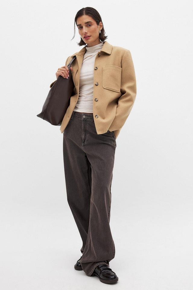 Oversized Wool Blend Jacket Product Image