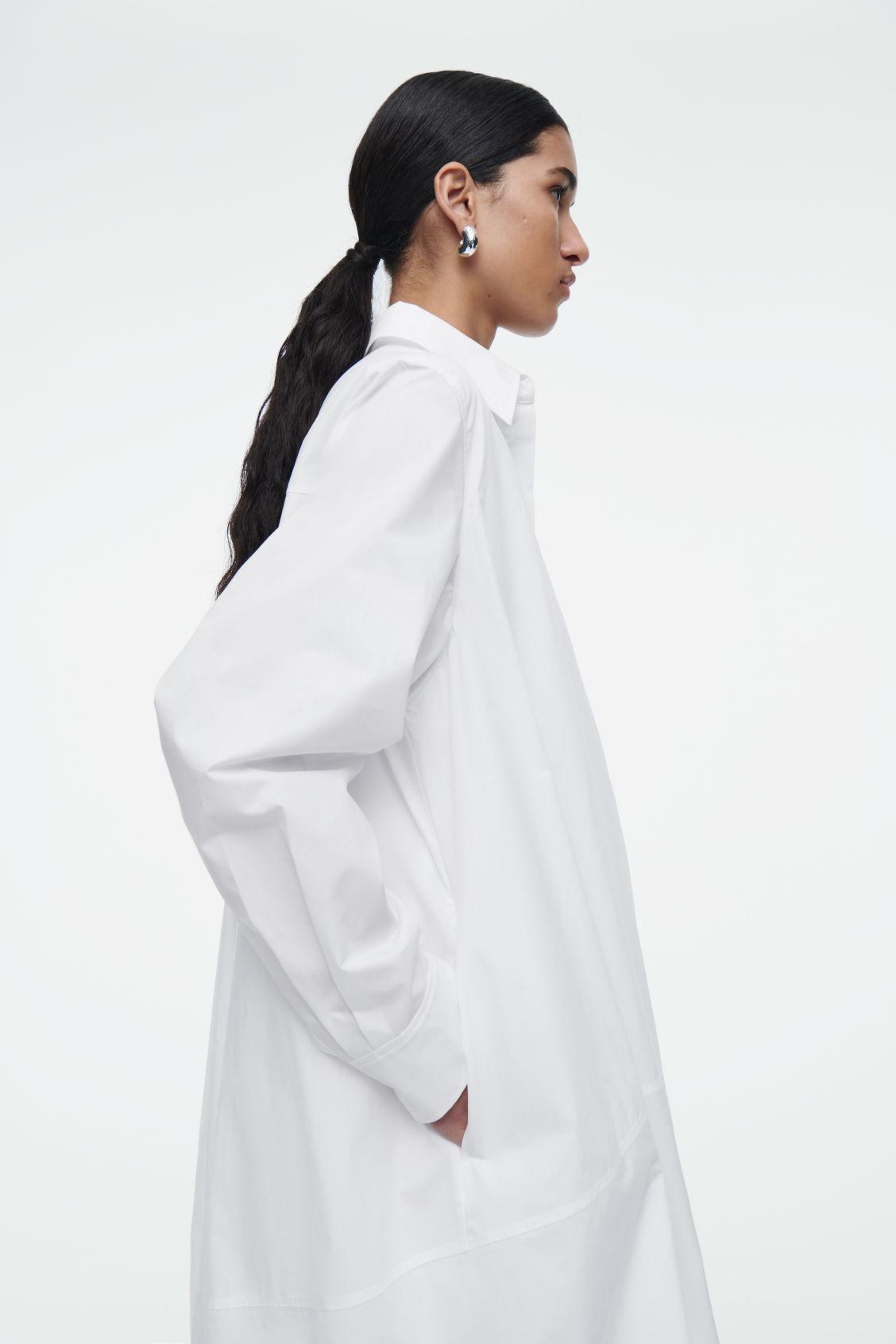 BUBBLE-HEM SHIRT DRESS Product Image