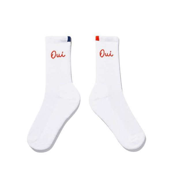 The Women's Oui Sock - White/Poppy Product Image