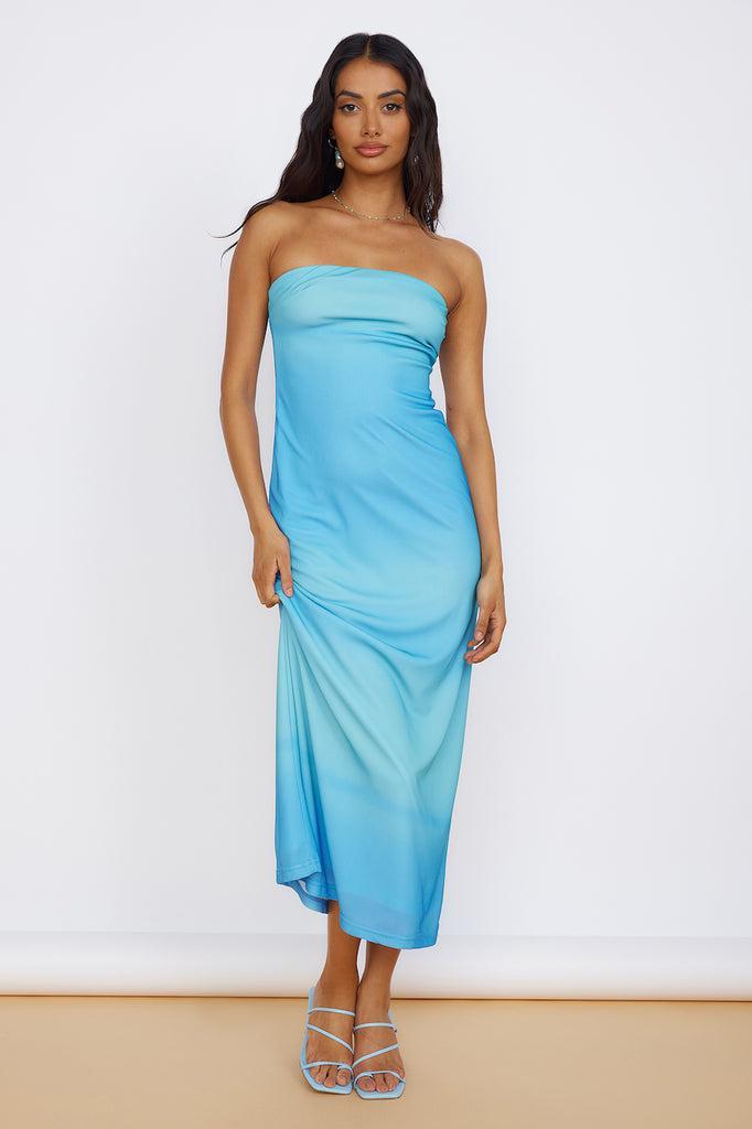 Infinite Light Midi Dress Blue product image