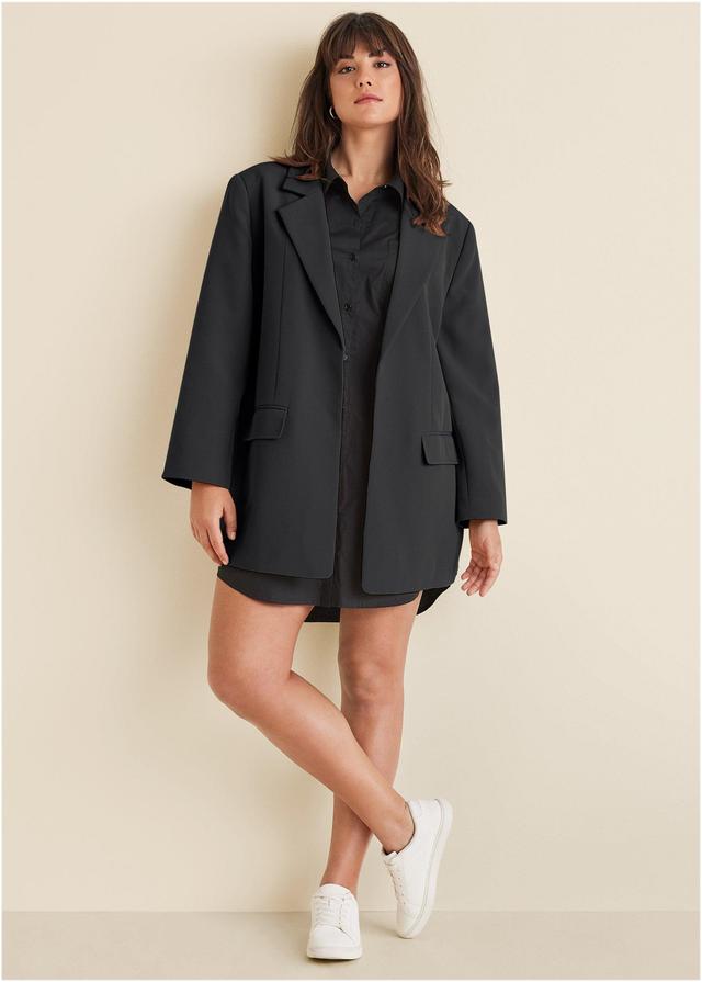 Oversized Blazer - Black Product Image