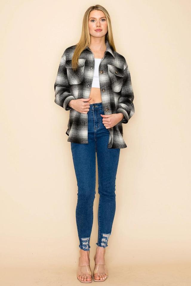 Plaid Shacket Product Image