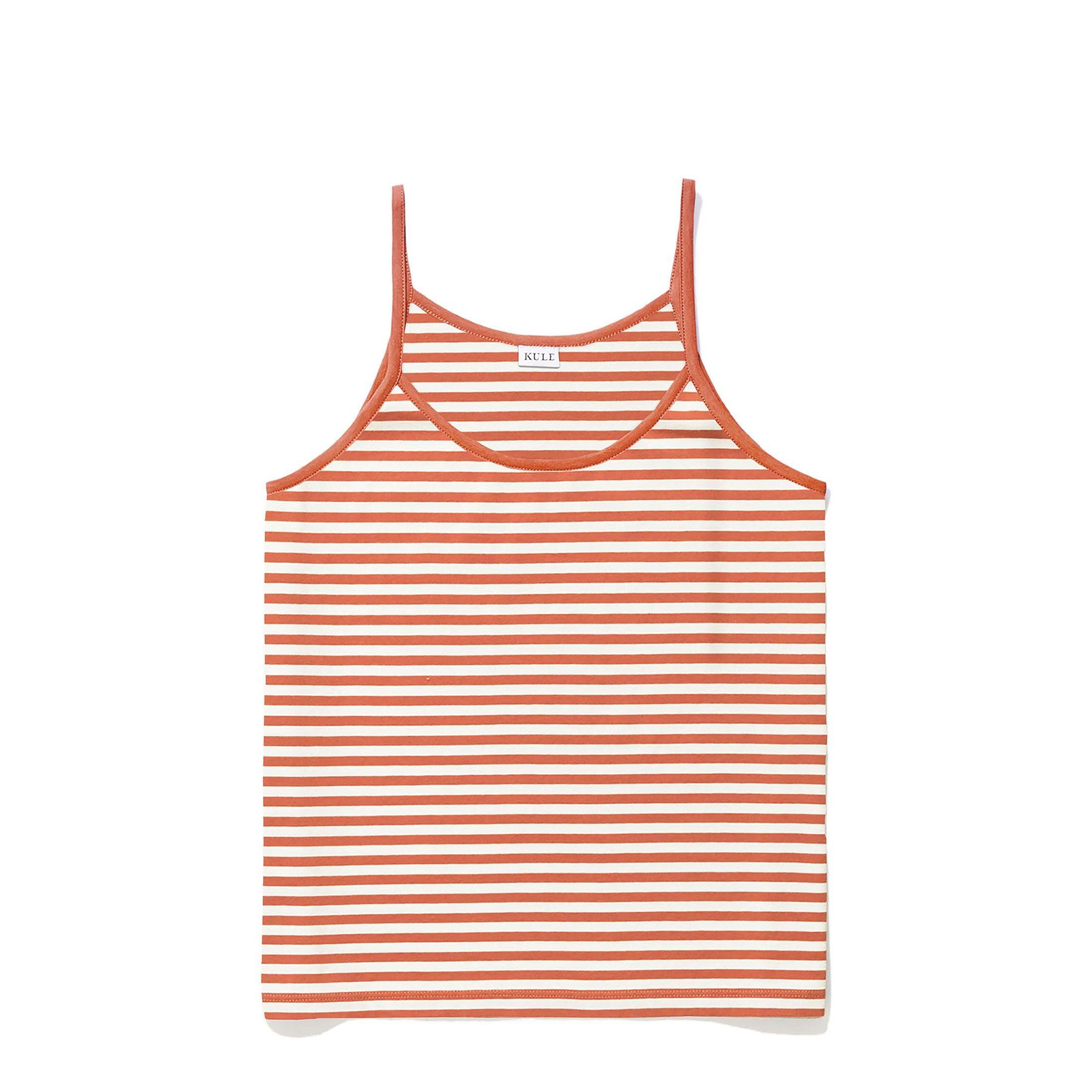 The New Spaghetti Tank - Bronze/White Female Product Image