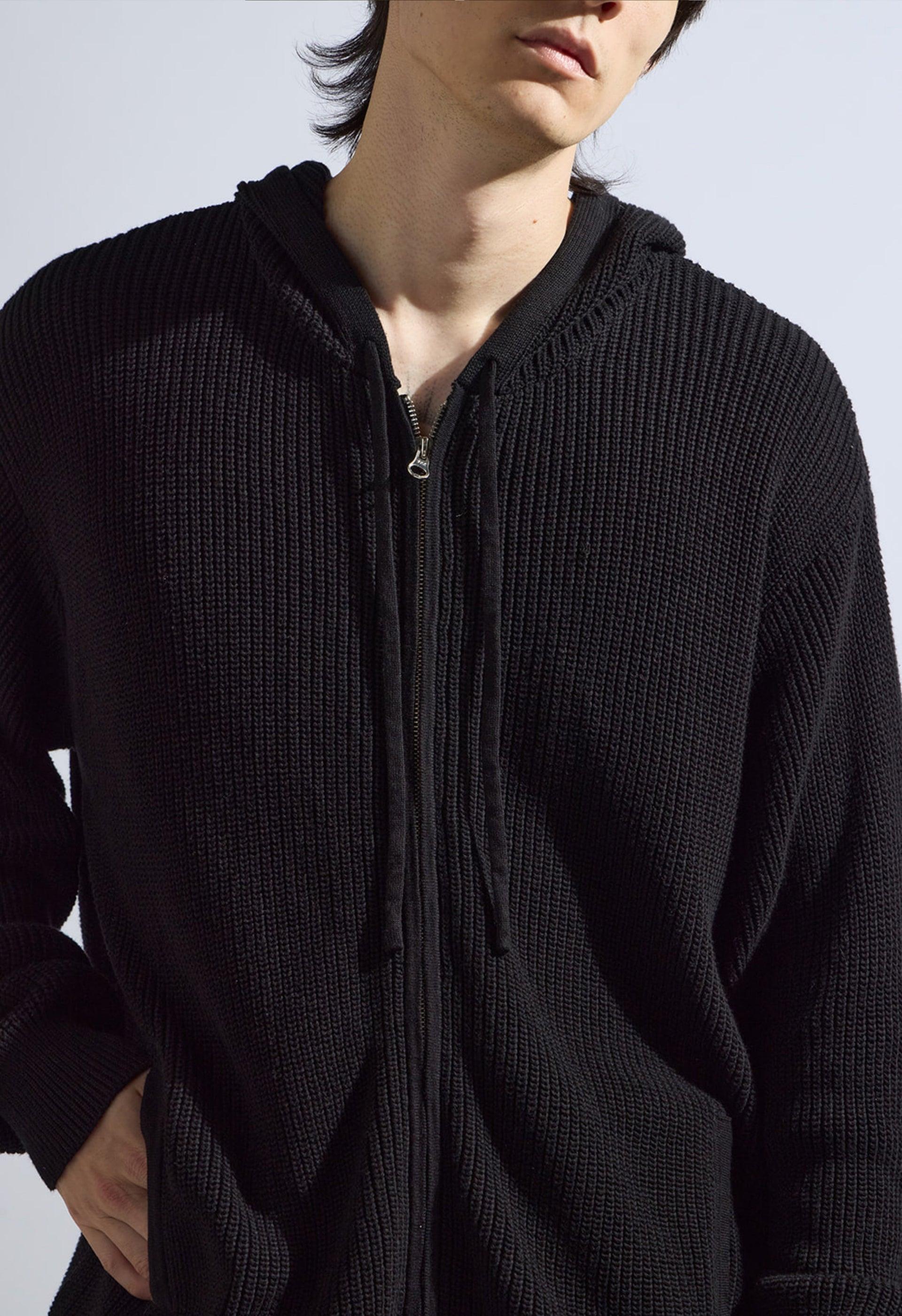 Knit Jacket in Black Product Image