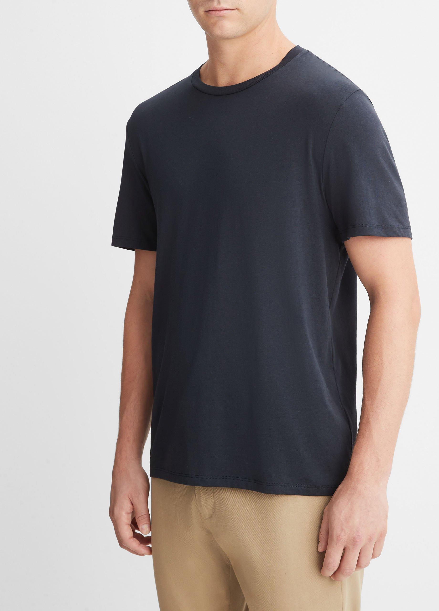 Pima Cotton Crew Neck T-Shirt Product Image