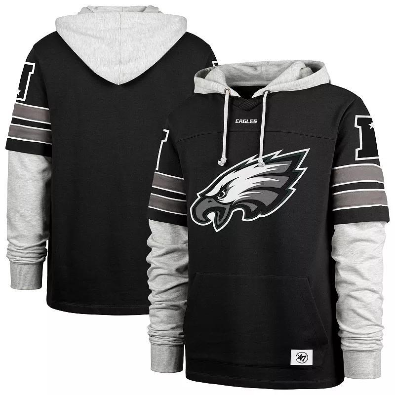 Mens 47 Philadelphia Eagles Double Header Blitz Cornerback Pullover Hoodie Product Image