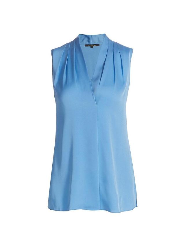 Womens Mila Sleeveless Silk-Blend Blouse Product Image