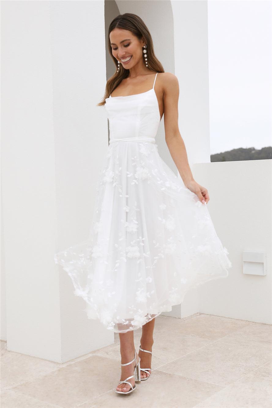 Dreamy Occasion Dress White Product Image