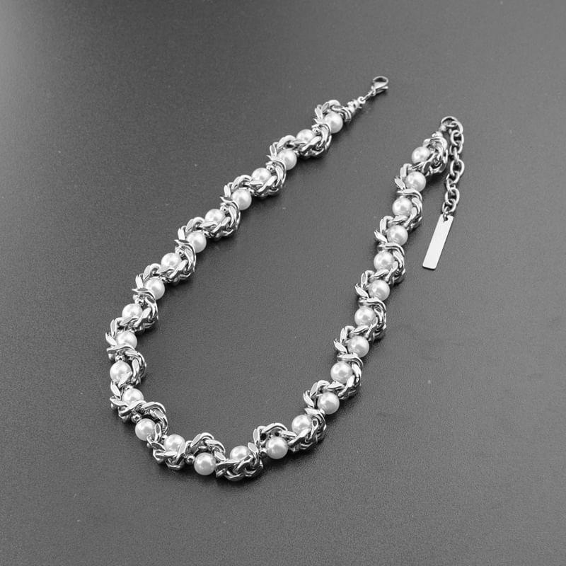 Snakebone Beaded Necklace Product Image