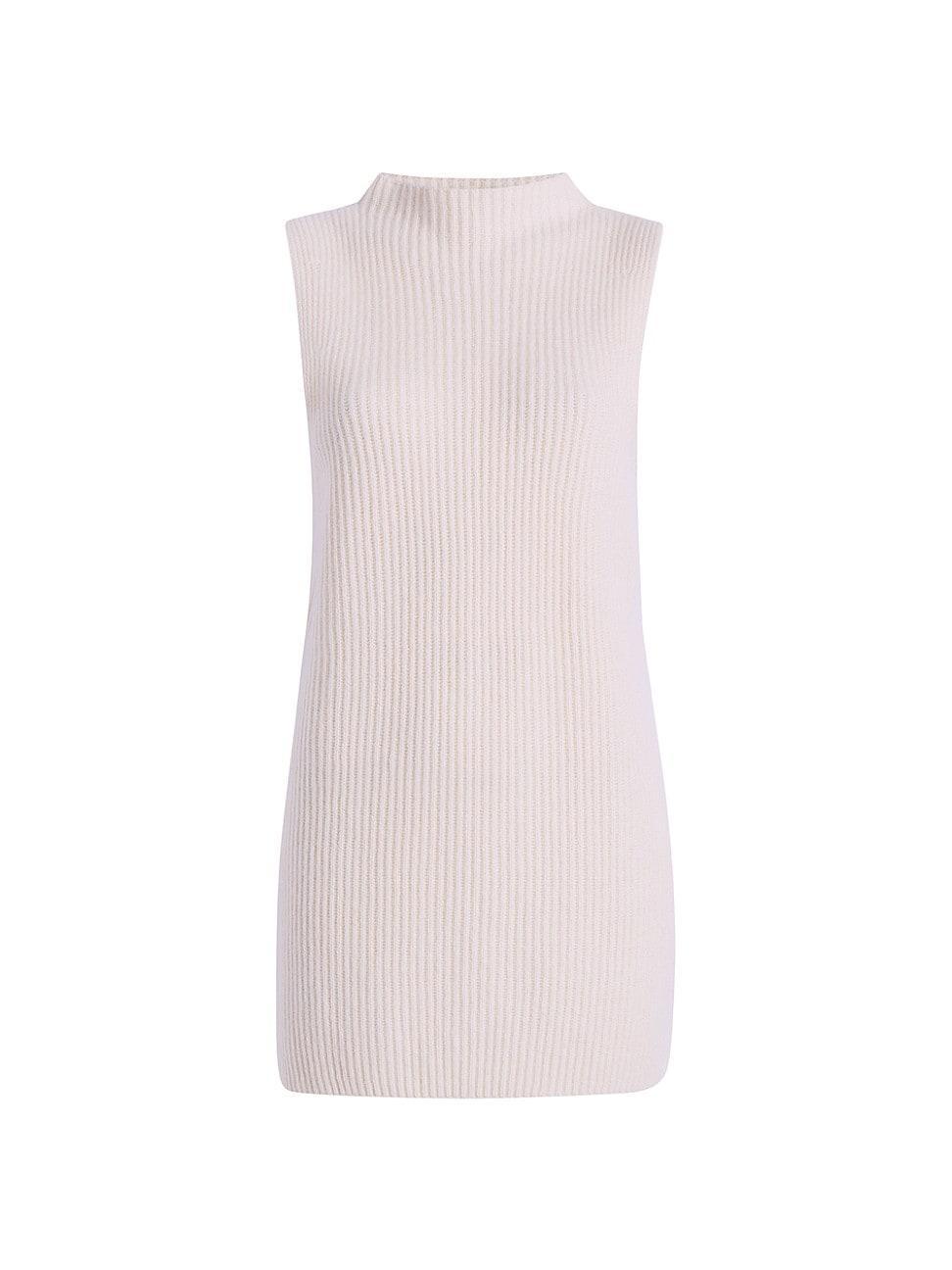 Mock Turtleneck Sleeveless Sweater Product Image