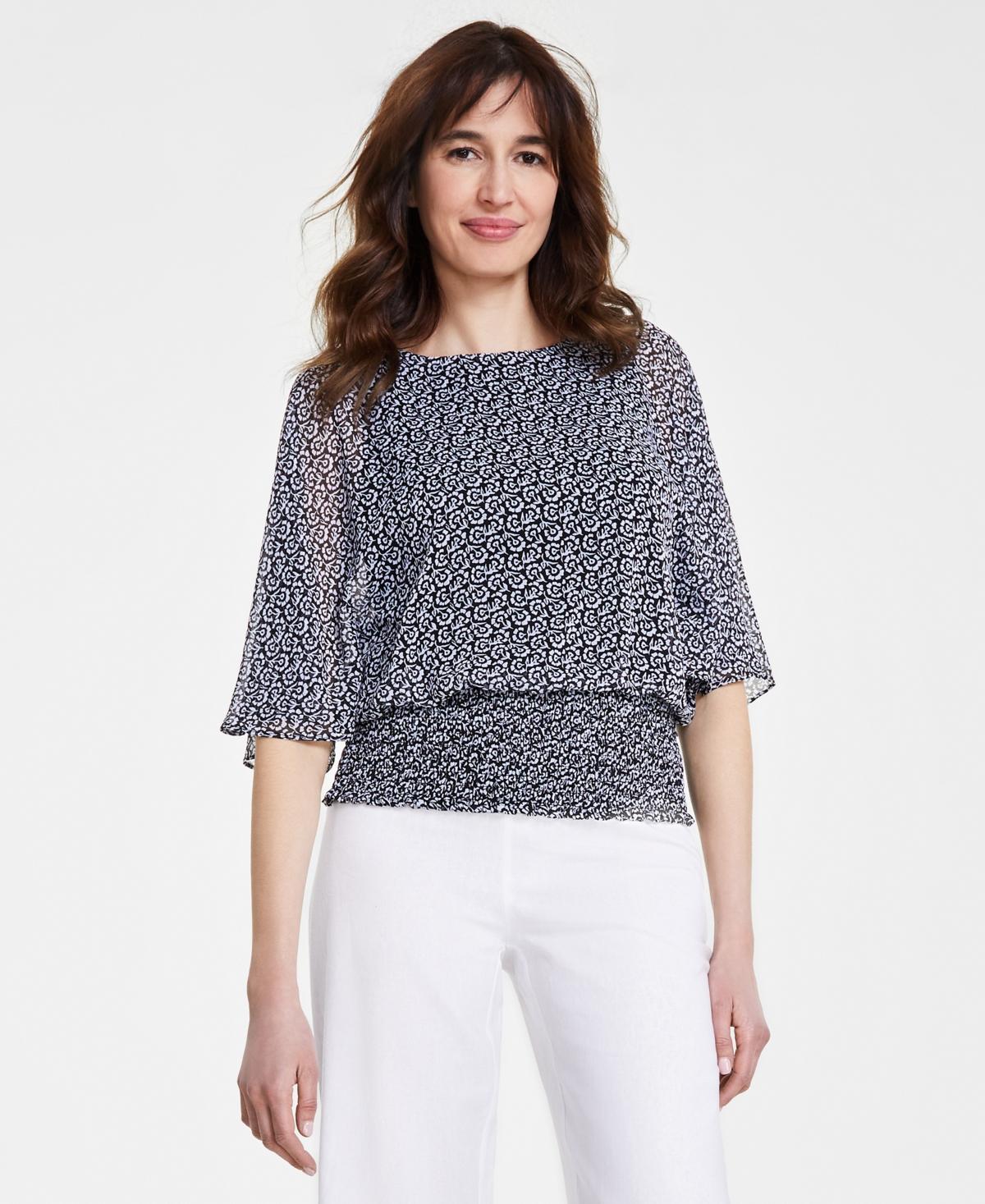 Women's Smocked-Waist Top Product Image