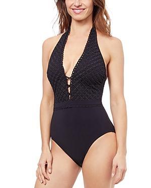 Profile by Gottex Rendez Vous Halter Underseam One Piece Swimsuit Product Image