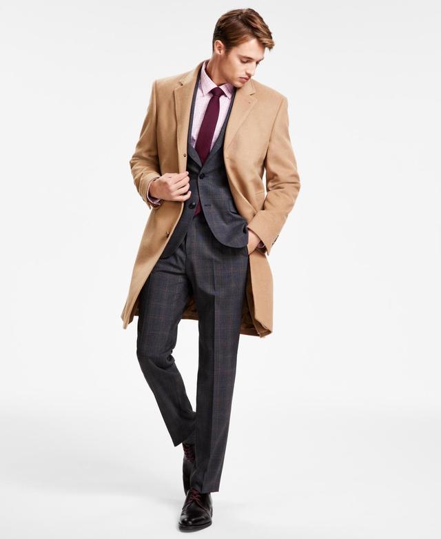 Men's Classic Fit Luxury Wool Cashmere Blend Overcoats Product Image