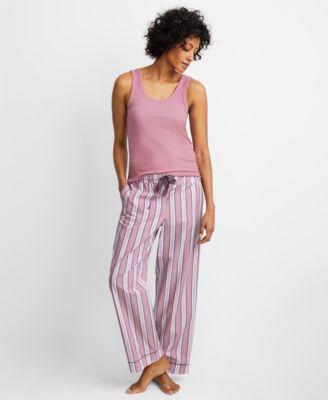 Women's Printed Poplin Pajama Pants XS-3X, Created for Macy's Product Image