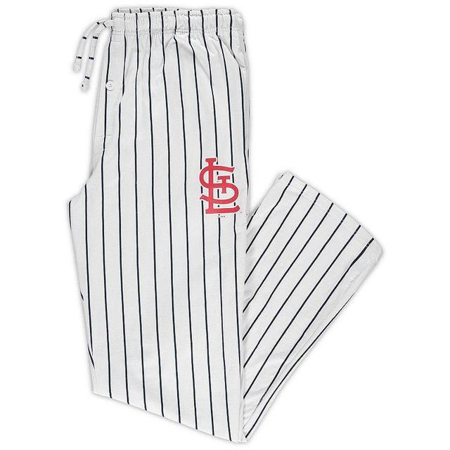 Mens Concepts Sport /Navy St. Louis Cardinals Big & Tall Pinstripe Sleep Pants Product Image