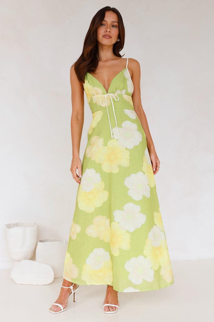 Soaking Up Maxi Dress Green product image