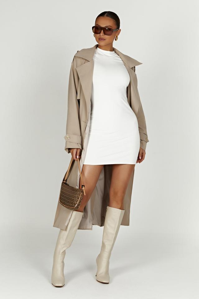 Andreas Oversized Trench Coat - Beige Product Image