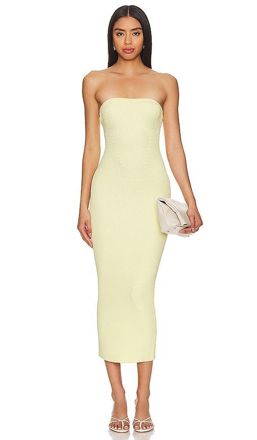 Arden Strapless Knit Midi Dress Product Image