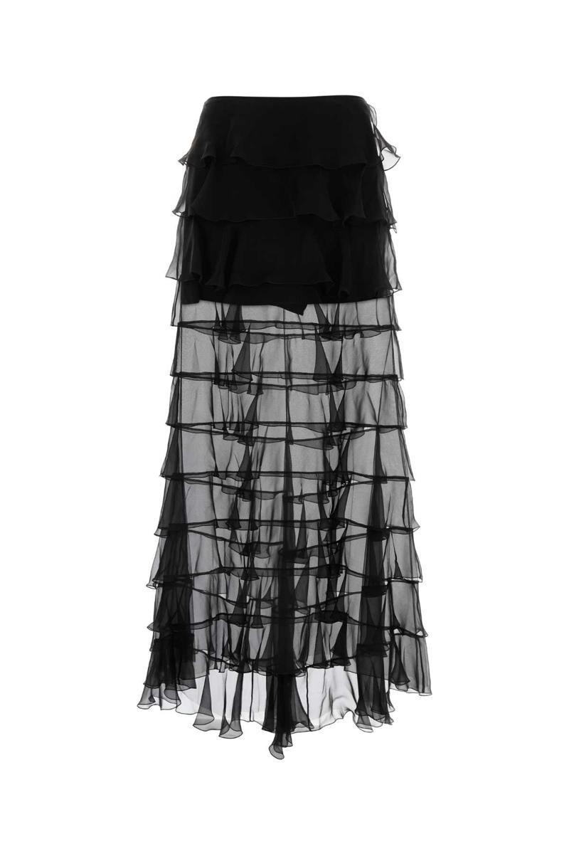 Chiffon Skirt In Black Product Image