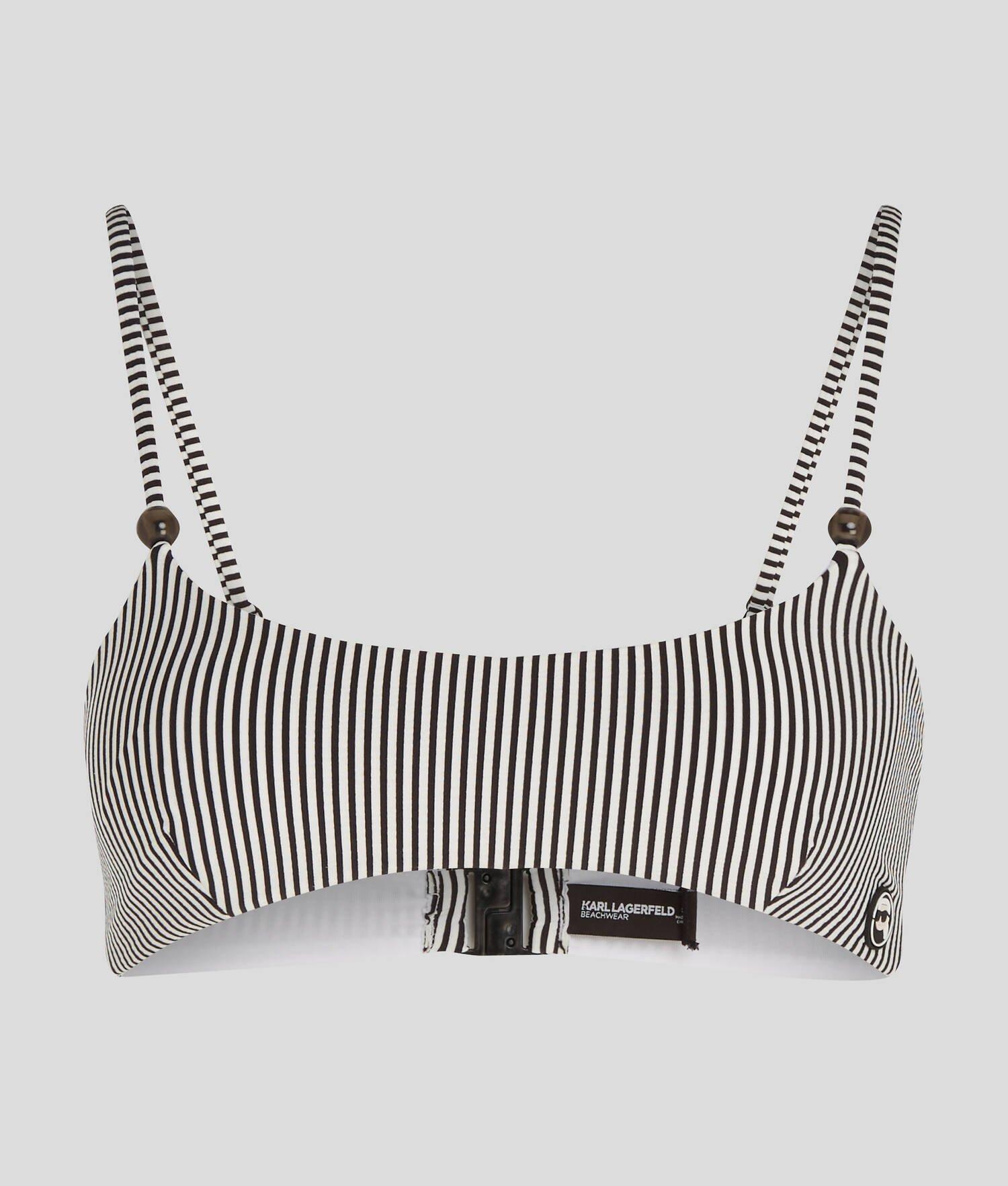 IKON STRIPED BANDEAU BIKINI TOP Product Image