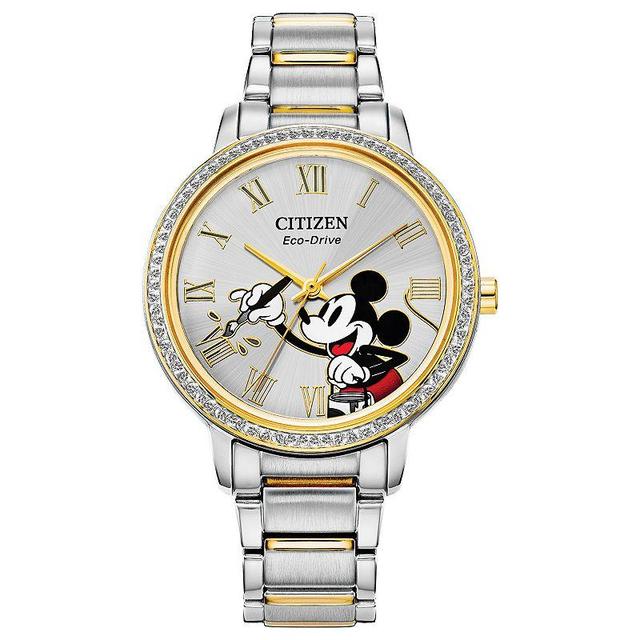 Disney by Citizen Mickey Mouse Two-Tone Stainless Steel Bracelet Watch 33mm Product Image