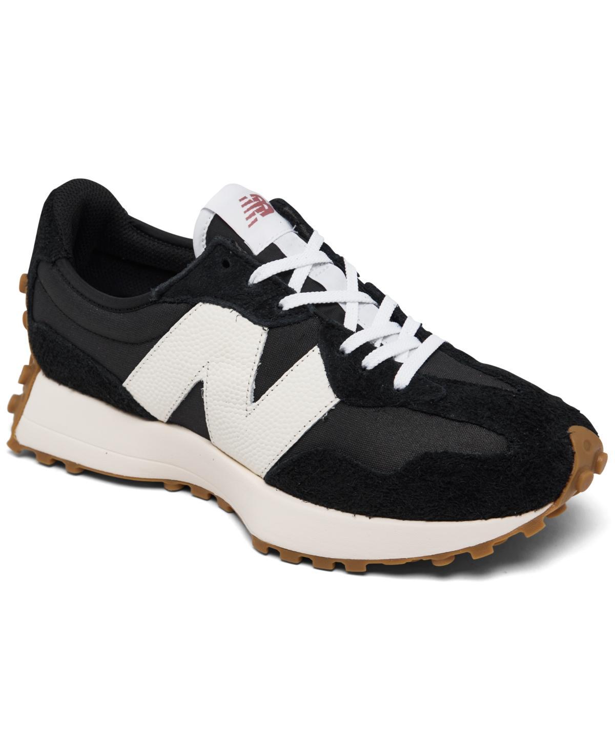 New Balance Womens 327 Core Casual Sneakers from Finish Line - Black, White Product Image