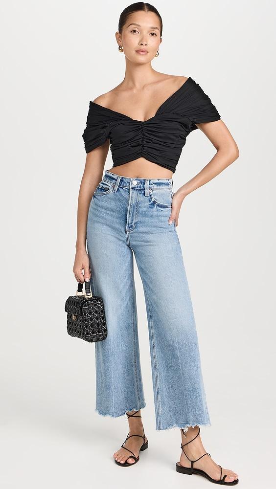 Pistola Denim Lana High Rise Ultra Wide Leg Jeans | Shopbop Product Image