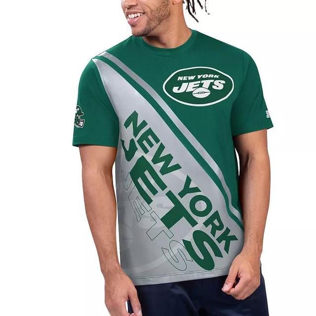 Mens Starter /White New York Jets Finish Line Extreme Graphic T-Shirt Product Image