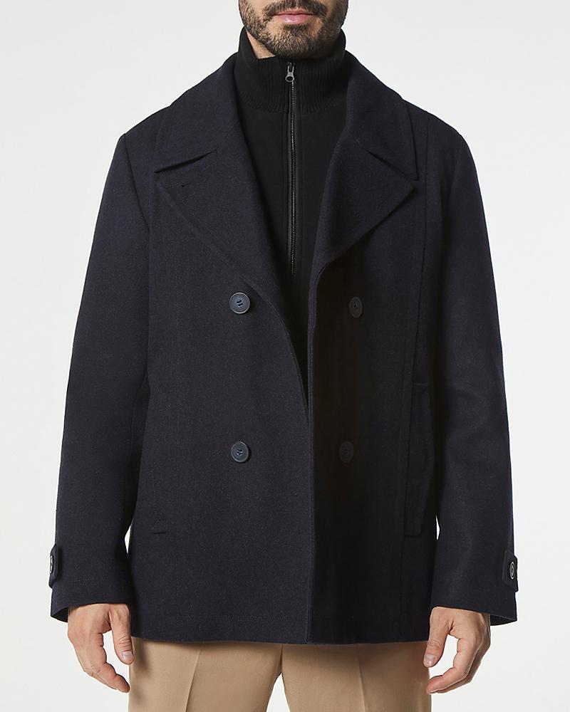 Marc New York Men's Danton Button-Front Wool Peacoat Product Image