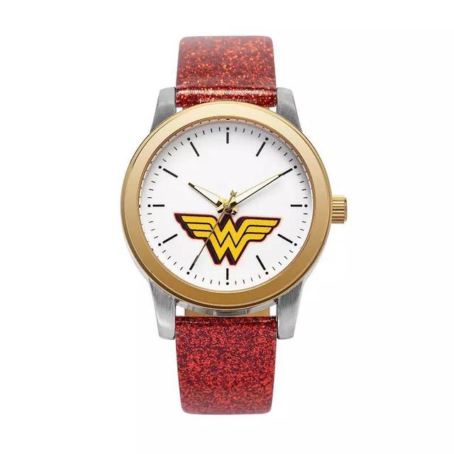 DC Wonder Woman Two Tone Womens Casual Watch Red Product Image