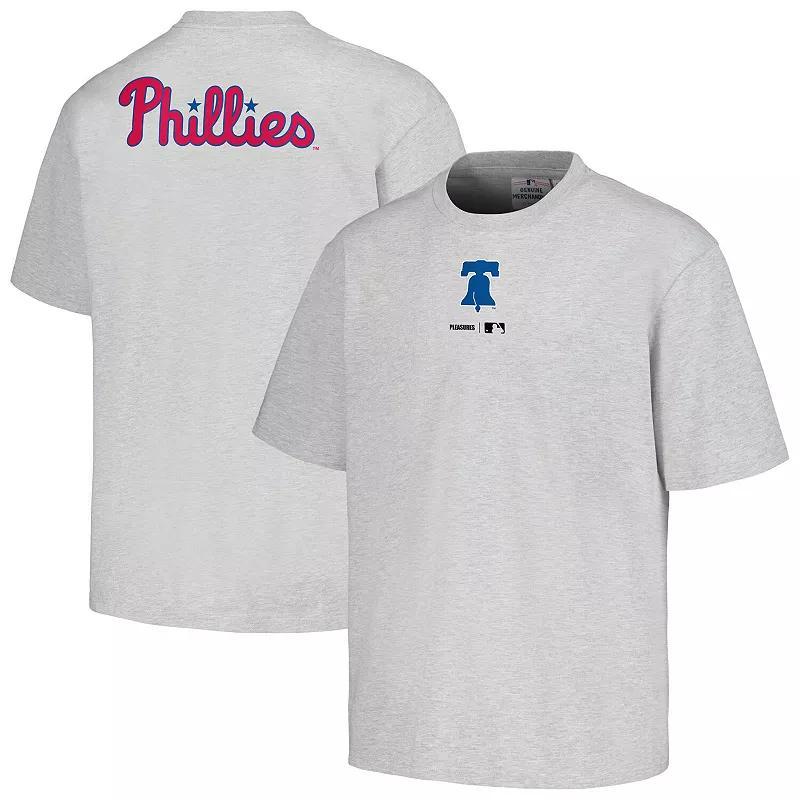 Mens PLEASURES Gray Philadelphia Phillies Mascot T-Shirt Product Image