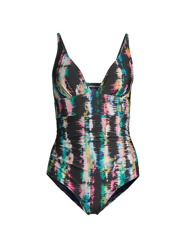 Womens Niki V-Neck One-Piece Swimsuit Product Image