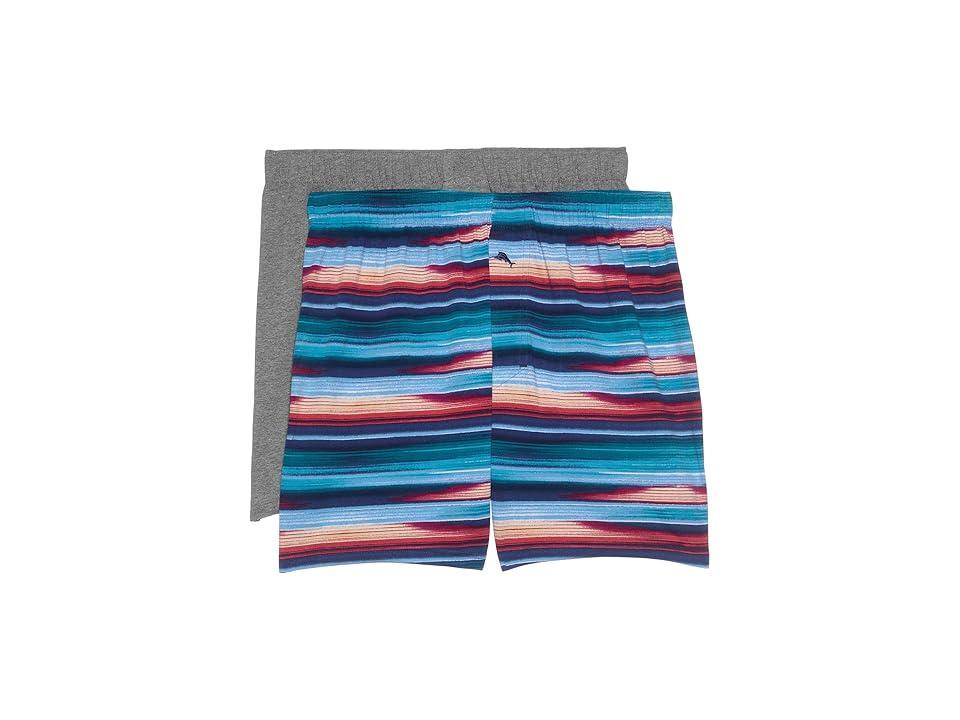 Tommy Bahama 2-Pack Knit Boxers Stripe) Men's Underwear Product Image