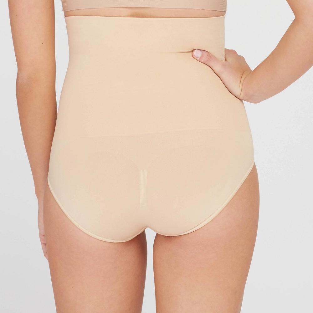 ASSETS by SPANX Women's Remarkable Results High-Waist Control Briefs - Light Beige S Product Image