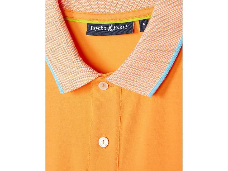 Psycho Bunny Northlake Jersey Polo (Navy/Orange) Men's Short Sleeve Knit Product Image