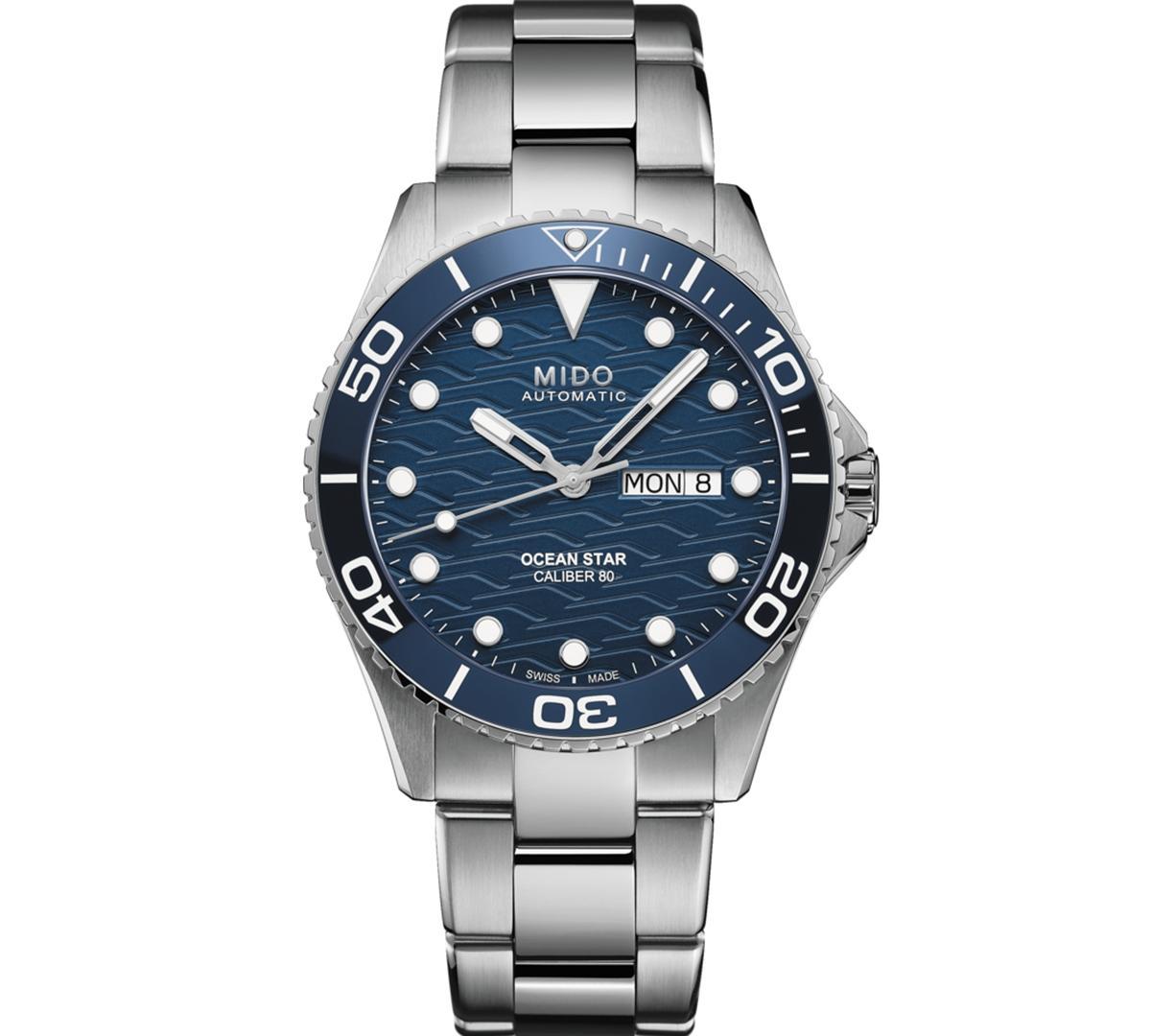 Mido Mens Swiss Automatic Ocean Star Stainless Steel Bracelet Watch 43mm Product Image