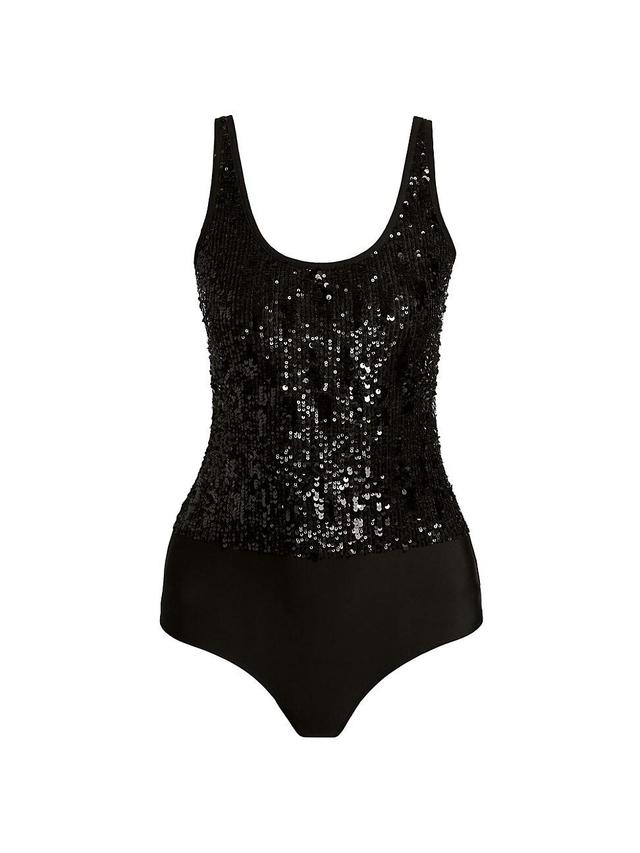 Womens Dina Sequined Bodysuit Product Image